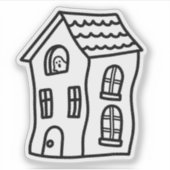 家の幽霊のよく出るドードル シール (正面)