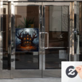 家の幽霊のよく出る窓の貼り ウィンドウサイン (オフィスドア)