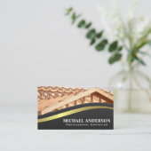 家の建設 | 元請負人 名刺 (スタンド正面)