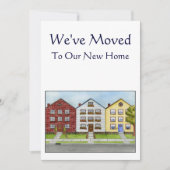 家の引っ越しましたの発表の列 案内状 (正面)