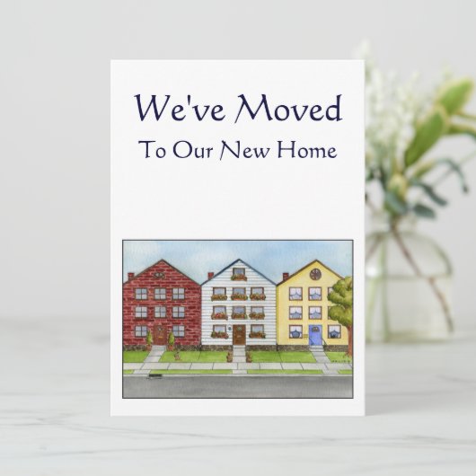 家の引っ越しましたの発表の列 案内状 (スタンド正面)