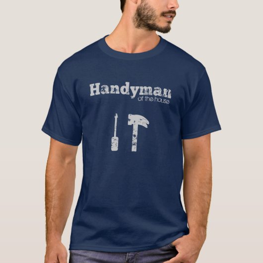 家の手の職人 グランジ Tシャツ (正面)