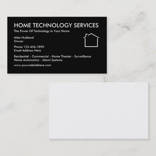 家の技術の名刺 名刺 (正面/裏面)