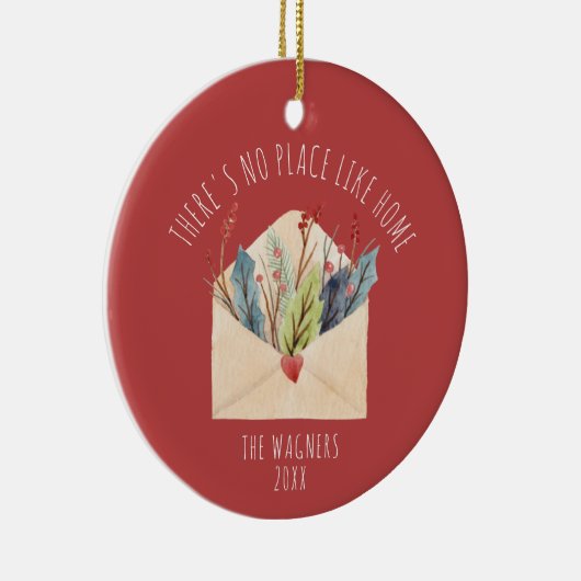 家の持ち主のような場所はパーソナライズされたない セラミックオーナメント (右)