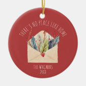 家の持ち主のような場所はパーソナライズされたない セラミックオーナメント (正面)