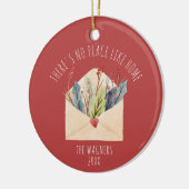 家の持ち主のような場所はパーソナライズされたない セラミックオーナメント (左)