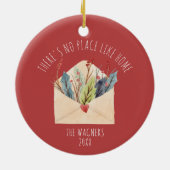 家の持ち主のような場所はパーソナライズされたない セラミックオーナメント (裏面)