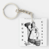 「家の掃除」 キーホルダー (正面)