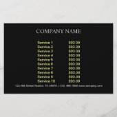 家の改装 不動産仲介業者 プールのメンテナンス チラシ (裏面)