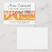 家の料理のケータリング 名刺 (正面/裏面)