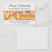 家の料理のケータリング 名刺 (正面/裏面)