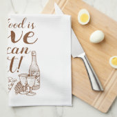 家の料理の原稿の台所タオル キッチンタオル (四つ折り)