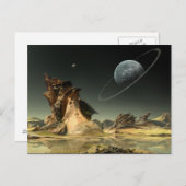 家の方を見ながら ポストカード (正面/裏面)