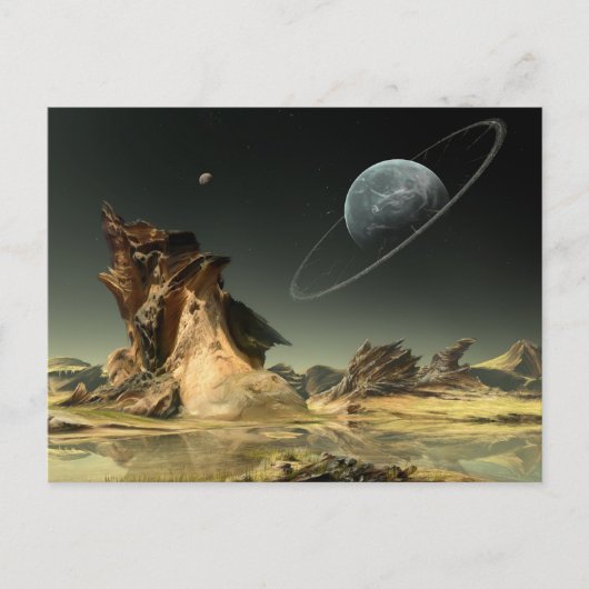 家の方を見ながら ポストカード (正面)