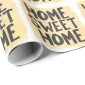 家の暖まる手描きの落書き ラッピングペーパー (ロールコーナー)