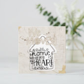 家の暖まる招待 招待状 (スタンド正面)