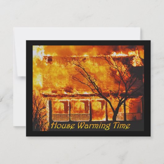 家の暖まる時間 招待状 (正面)