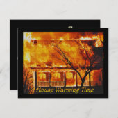 家の暖まる時間 招待状 (正面/裏面)