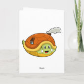 家の殻を持つカメ カード (裏面)