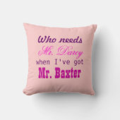 家の氏のためのDarcyジェーンAusten愛枕ギフト クッション (正面)