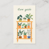 家の気に植物店の注文の植物ガイド エンクロージャーカード (正面)