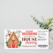 家の清掃ギフト証明書クリスマスプレゼント (スタンド正面)