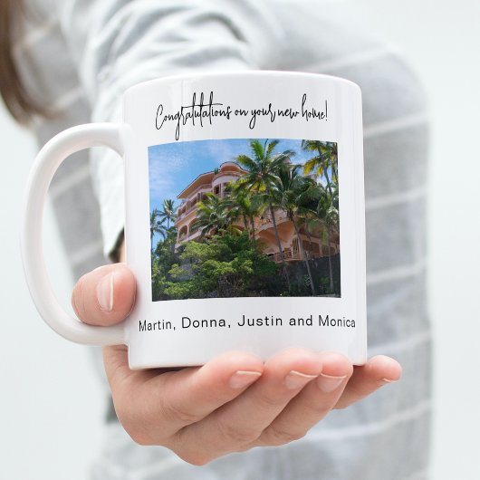 家の温暖化写真名（白） コーヒーマグカップ