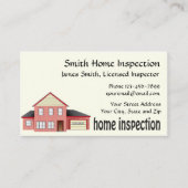 家の点検検査官の名刺 名刺 (正面)