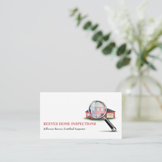 家の点検検査官の名刺 名刺 (スタンド正面)