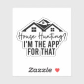 家の狩り私はそのアプリ、不動産仲介業者ギフト シール (シート)