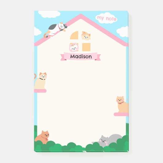 家の猫 ポストイット (正面)