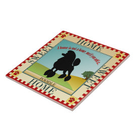 家の甘い家のプードル タイル