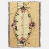 家の甘い家のヴィンテージのミズキのアフガニスタン人 スローブランケット (正面縦)