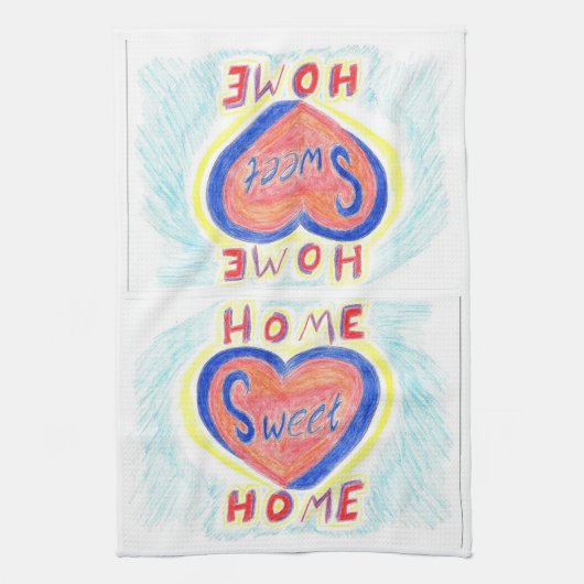 家の甘い家の二重像の台所タオル キッチンタオル (縦)