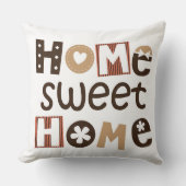 家の甘い家の引用文のデザイン クッション (正面)