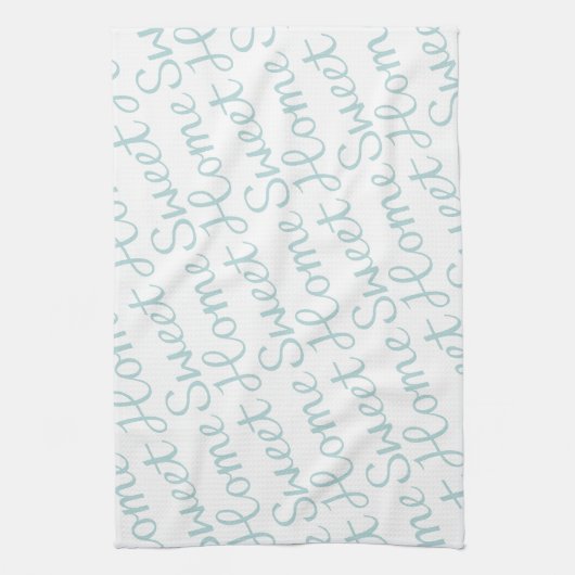 家の甘い家の斜めの原稿のアヒルの卵の青の重量 キッチンタオル (縦)