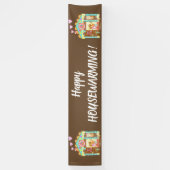 家の甘い家の旗 横断幕 (縦)