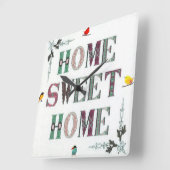 家の甘い家の柱時計 スクエア壁時計 (傾斜)