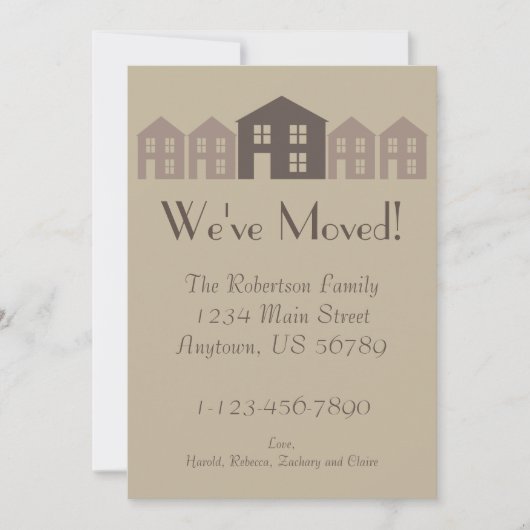 家の甘い家の発表 案内状 (正面)