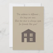 家の甘い家の発表 案内状 (裏面)