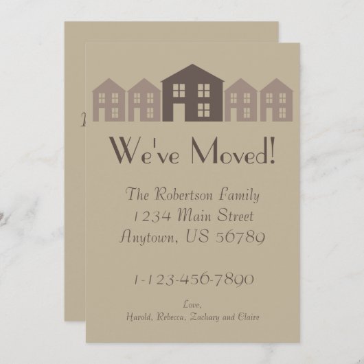 家の甘い家の発表 案内状 (正面/裏面)