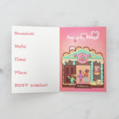 家の甘い家の(招待)カード 招待状 (内部)