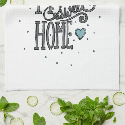 家の甘い家庭のオリジナルのアートワークの台所タオル キッチンタオル (折り畳み)