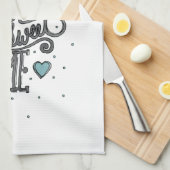 家の甘い家庭のオリジナルのアートワークの台所タオル キッチンタオル (四つ折り)