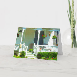 家の甘い家庭の新しい住所カード 案内状