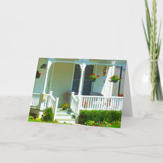 家の甘い家庭の新しい住所カード 案内状 (正面)