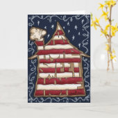 家の甘い家 カード (黄色い花)