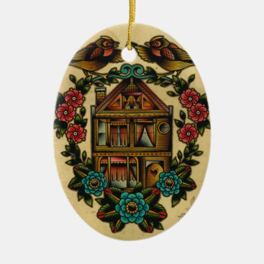 家の甘い家 セラミックオーナメント (正面)