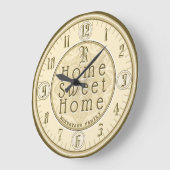 家の甘い家 ラージ壁時計 (傾斜)