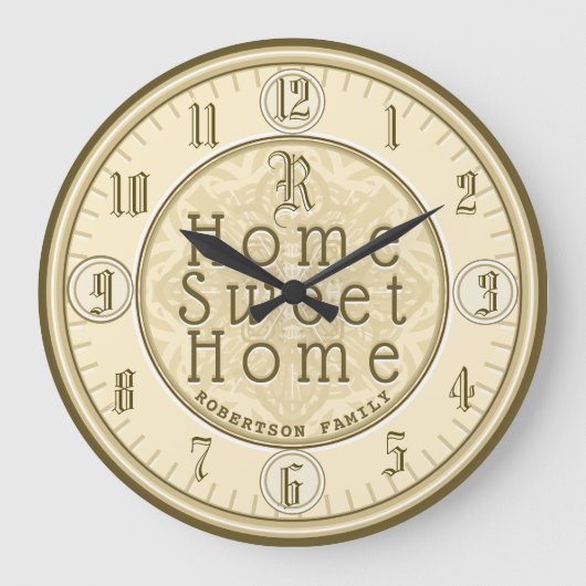 家の甘い家 ラージ壁時計 (正面)
